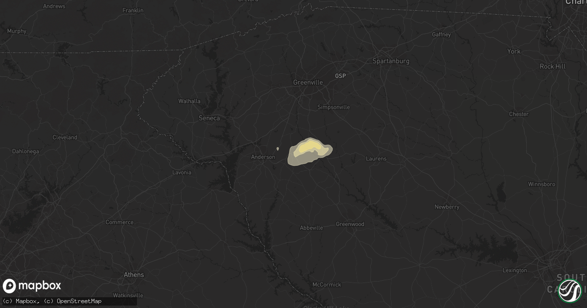 Hail map in Belton, SC on June 2, 2013