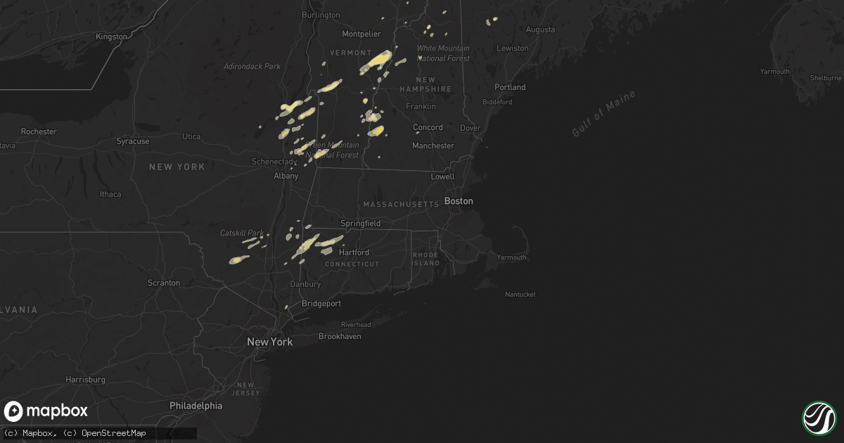 Hail map in Connecticut on June 2, 2013