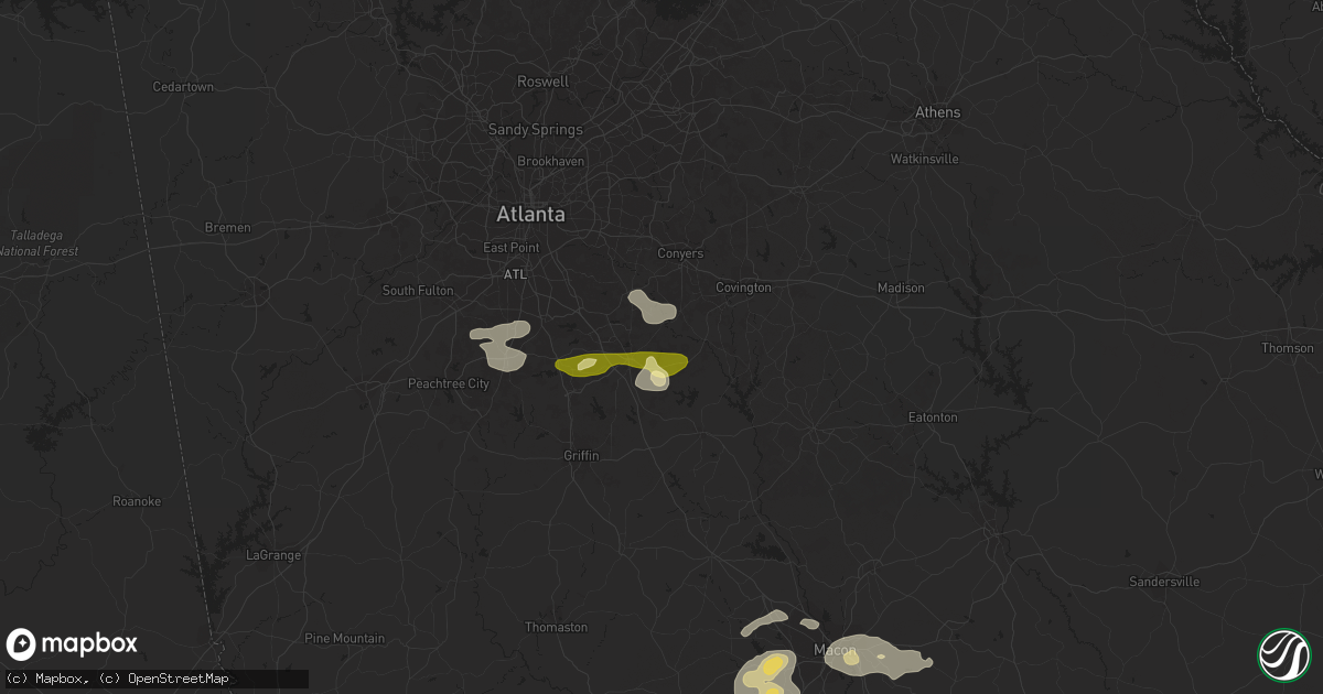 Hail map in Mcdonough, GA on June 2, 2013