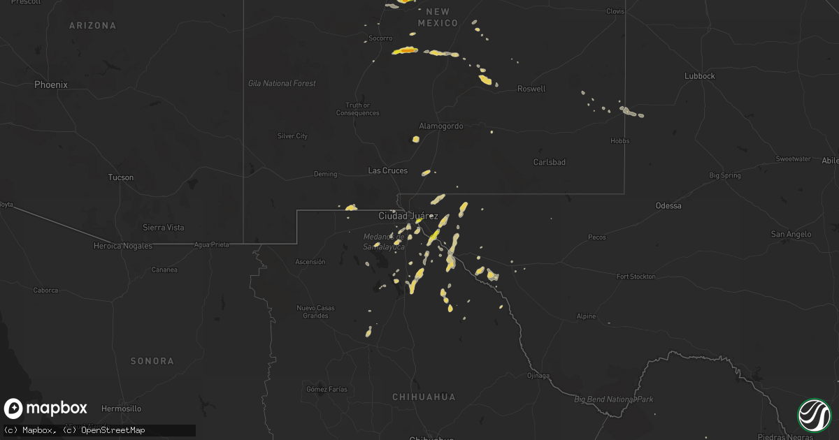 Hail map on June 2, 2013