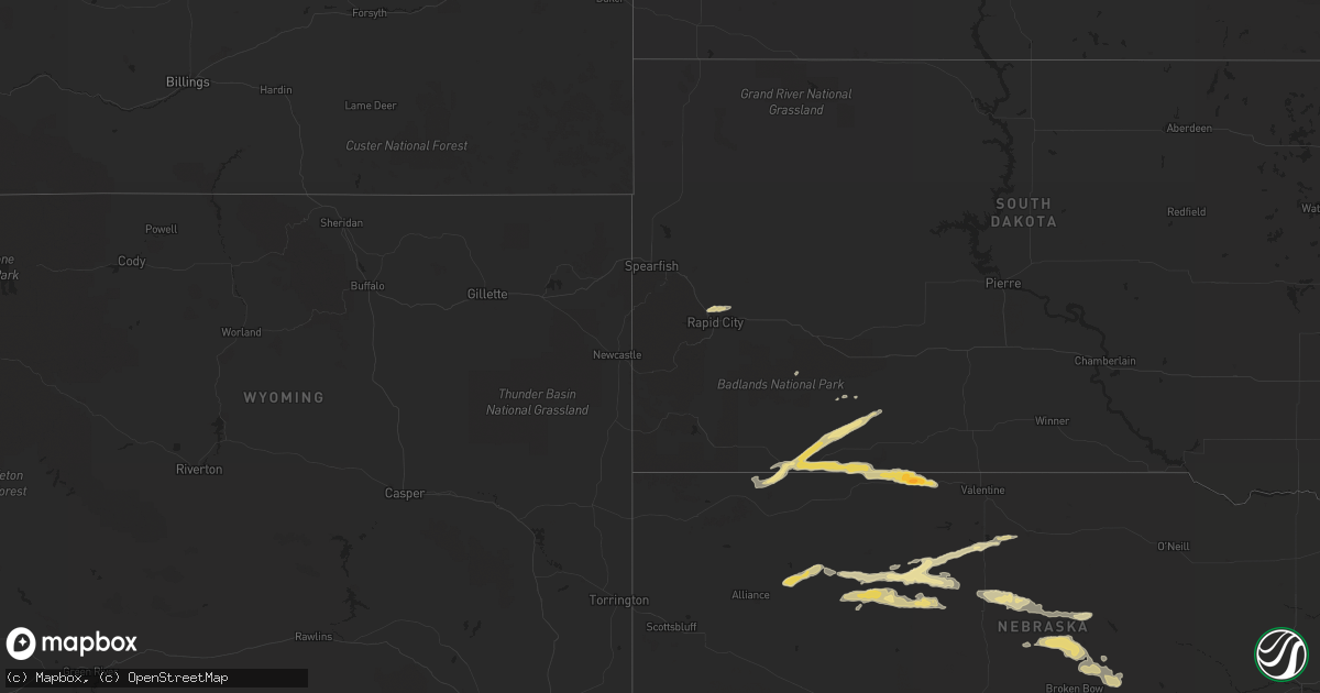 Hail map in Wisconsin on June 2, 2014