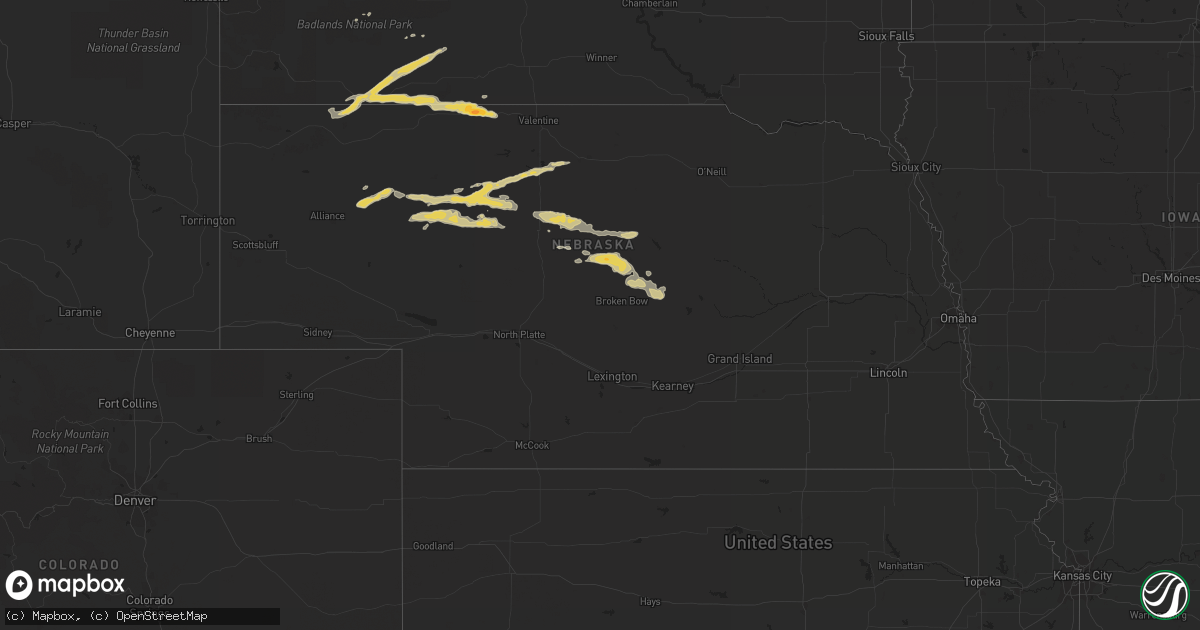 Hail map on June 2, 2014