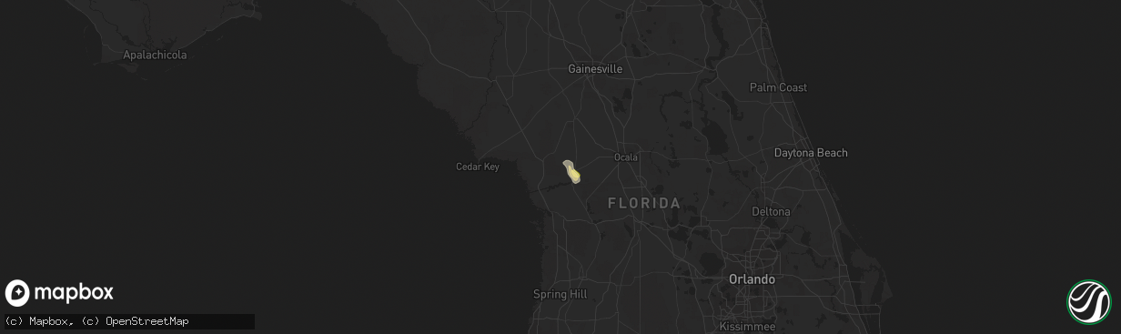 Hail map in Dunnellon, FL on June 2, 2015