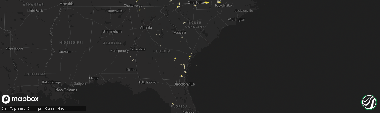 Hail map on June 2, 2015