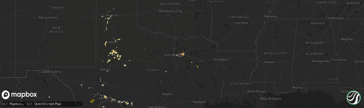 Hail map on June 2, 2017