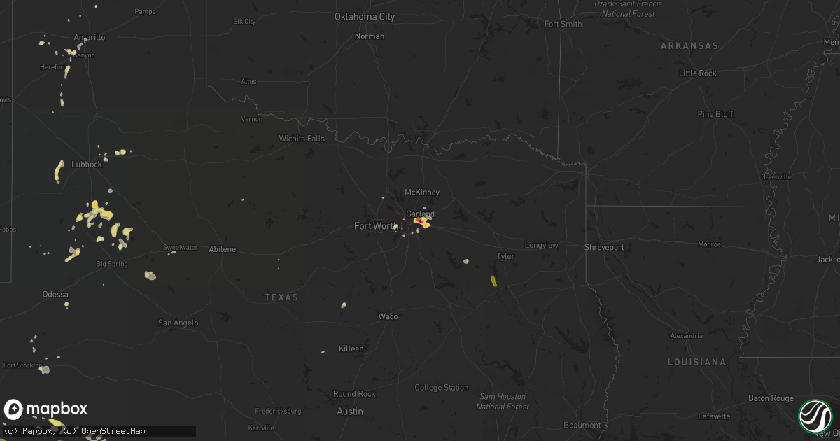 Hail map on June 2, 2017