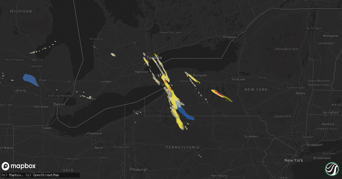 Hail map on June 2, 2020