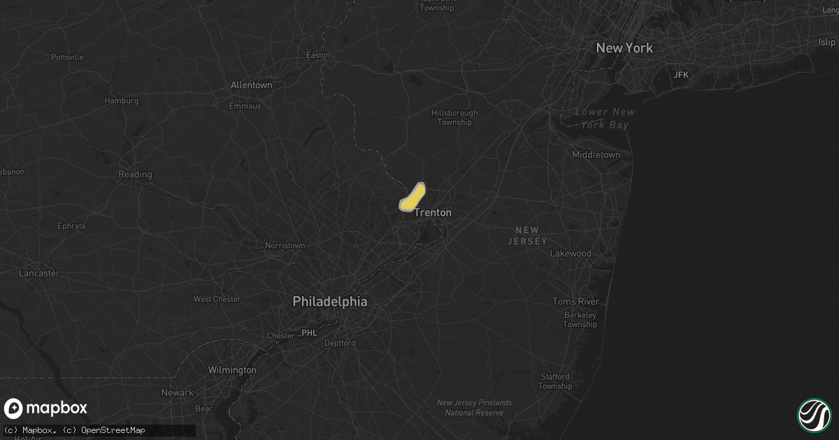 Hail map in Morrisville, PA on June 2, 2023