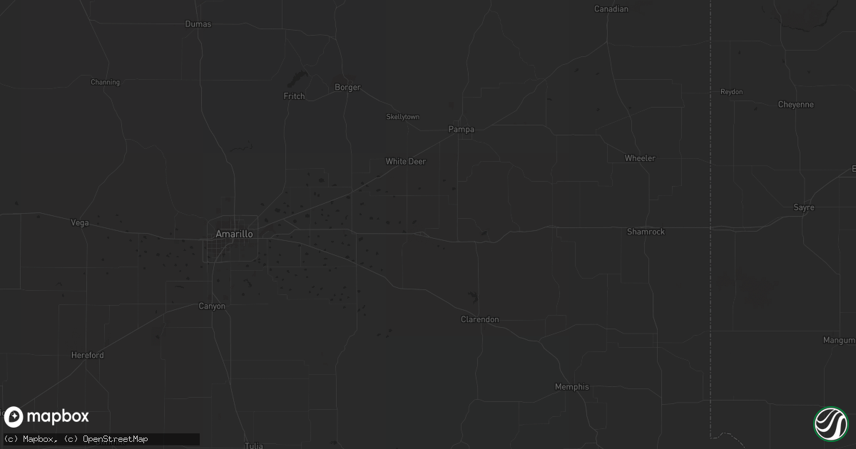 Hail map in Pep, NM on June 2, 2023
