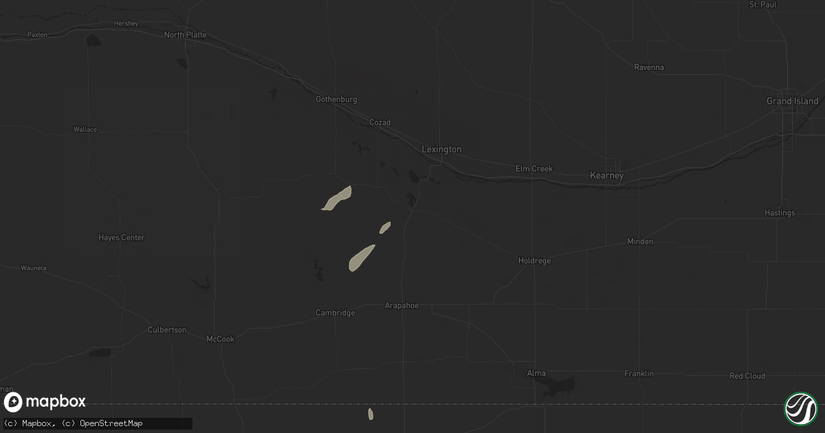 Hail map in Elwood, NE on June 2, 2024