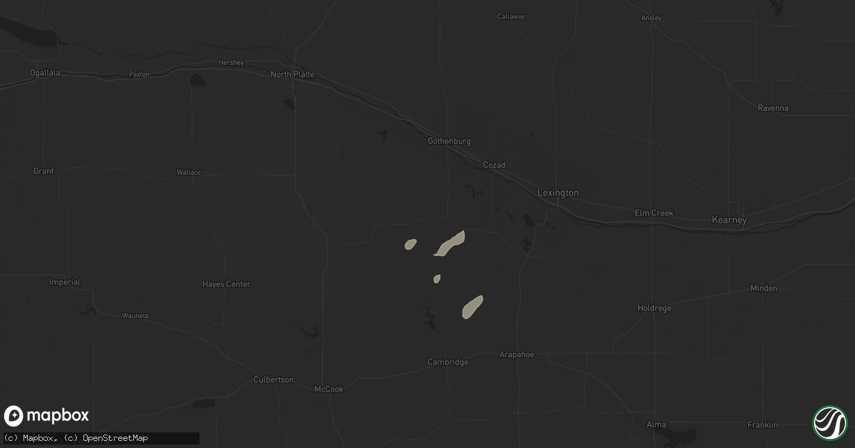 Hail map in Farnam, NE on June 2, 2024
