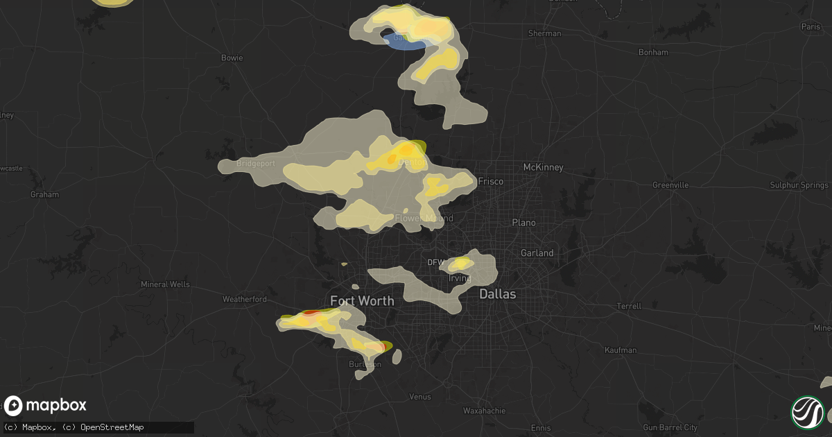 Hail map in Flower Mound, TX on June 2, 2024