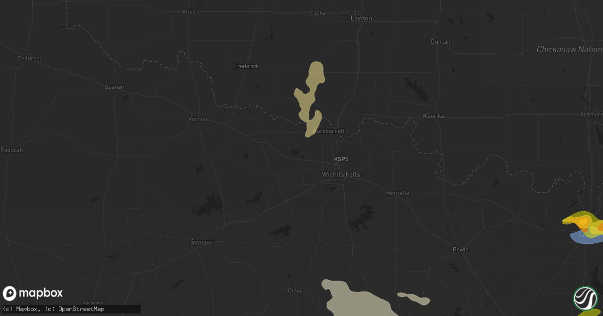 Hail map in Iowa Park, TX on June 2, 2024