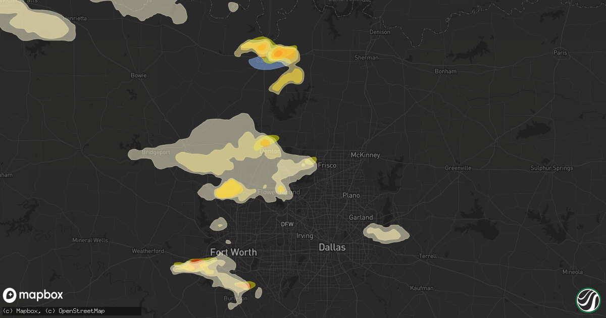 Hail map in Little Elm, TX on June 2, 2024