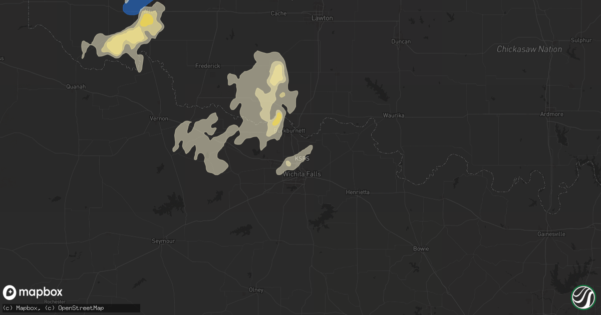 Hail map in Sheppard Afb, TX on June 2, 2024