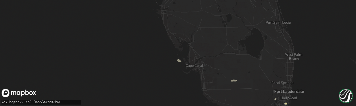Hail map in Boca Grande, FL on June 2, 2025