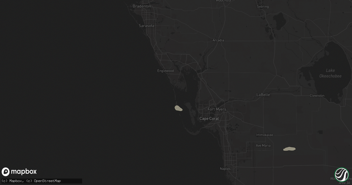 Hail map in Boca Grande, FL on June 2, 2025
