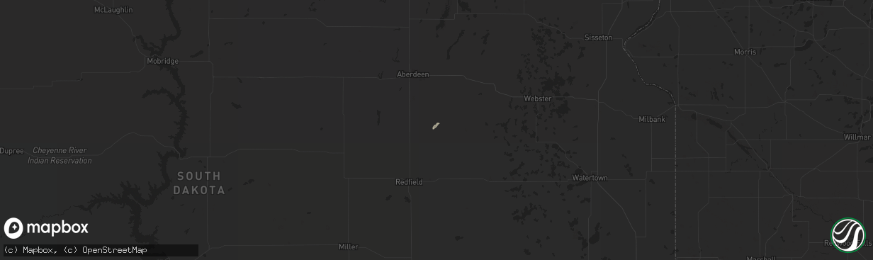 Hail map in Brentford, SD on June 2, 2025