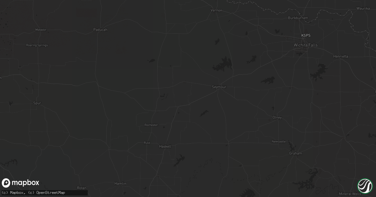 Hail map in Goree, TX on June 2, 2025