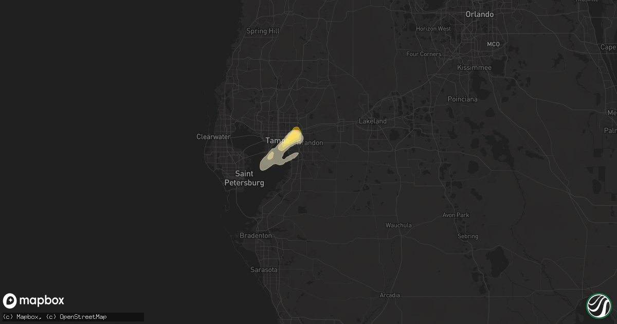 Hail map in Riverview, FL on June 2, 2025