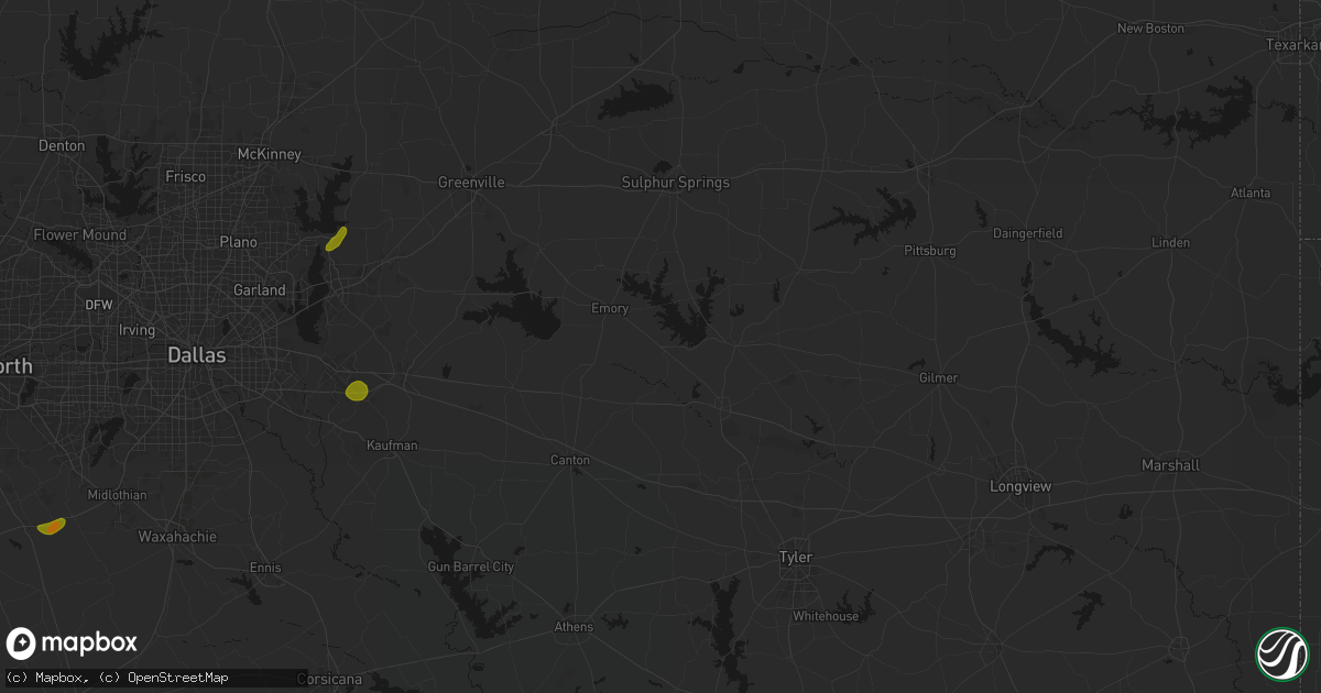 Hail map in Alba, TX on June 2, 2026