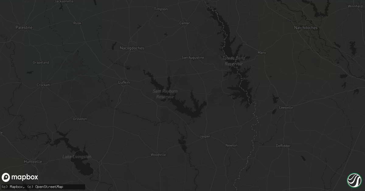 Hail map in Broaddus, TX on June 2, 2026