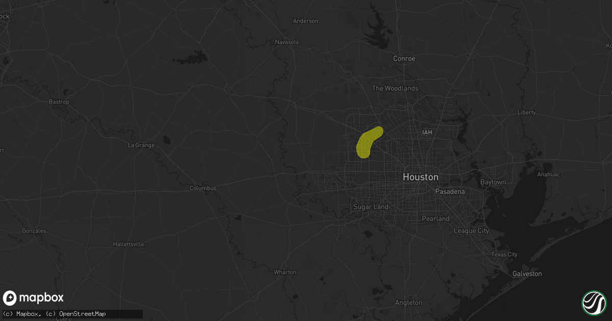 Hail map in Brookshire, TX on June 2, 2026