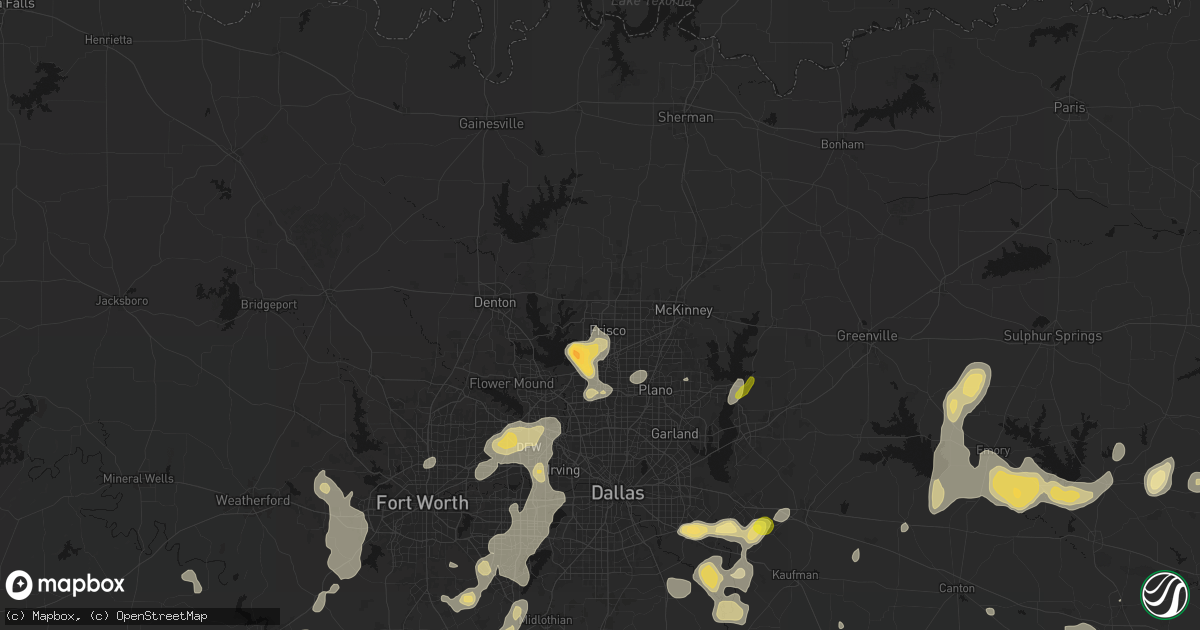 Hail map in Frisco, TX on June 2, 2026
