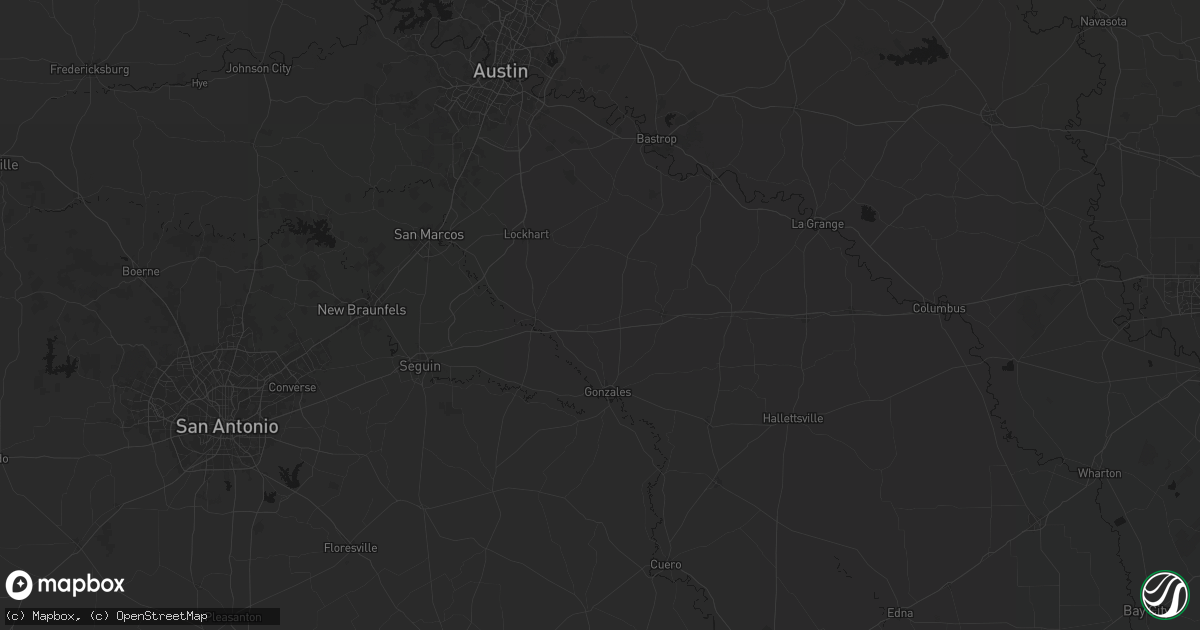 Hail map in Harwood, TX on June 2, 2026