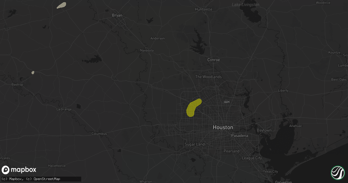 Hail map in Hockley, TX on June 2, 2026