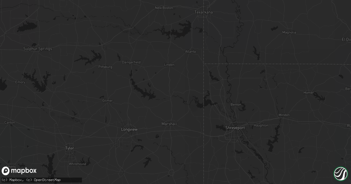 Hail map in Jefferson, TX on June 2, 2026