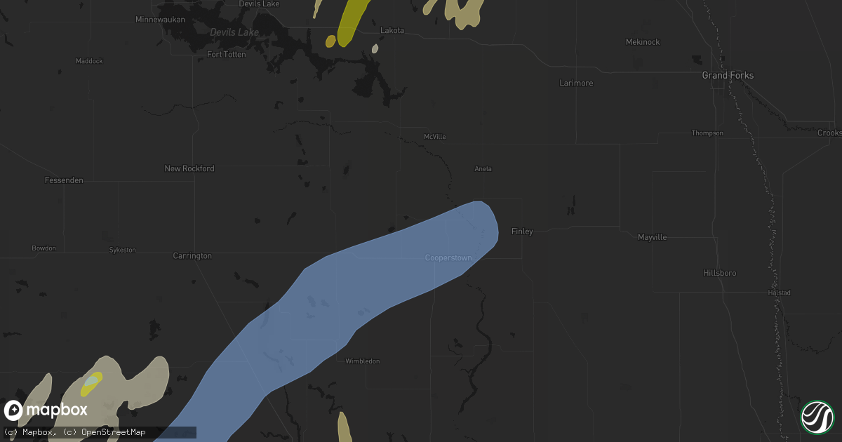 Hail map in Jessie, ND on June 2, 2026