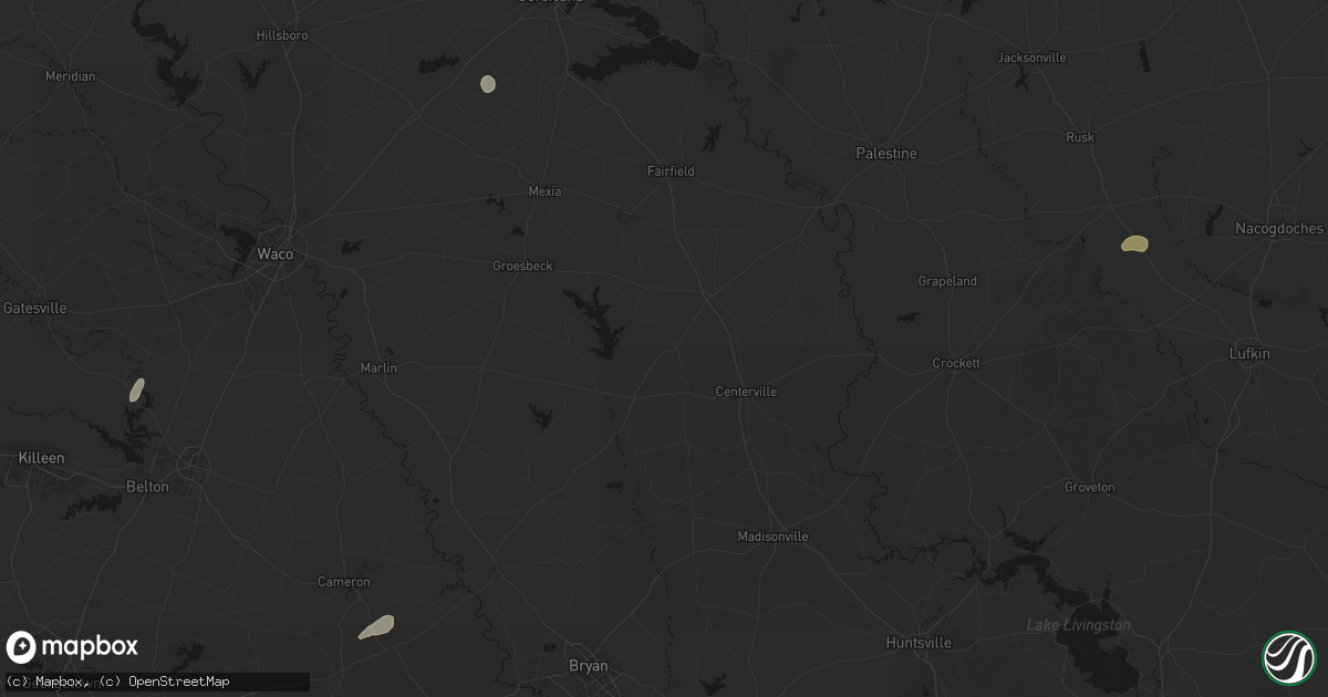 Hail map in Jewett, TX on June 2, 2026