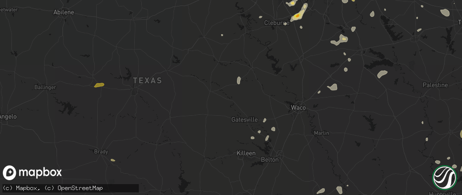 Hail map in Jonesboro, TX on June 2, 2026