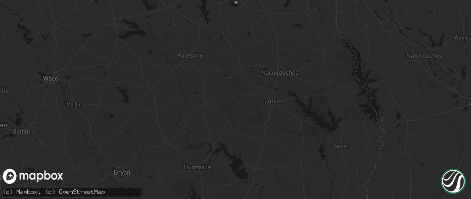 Hail map in Kennard, TX on June 2, 2026