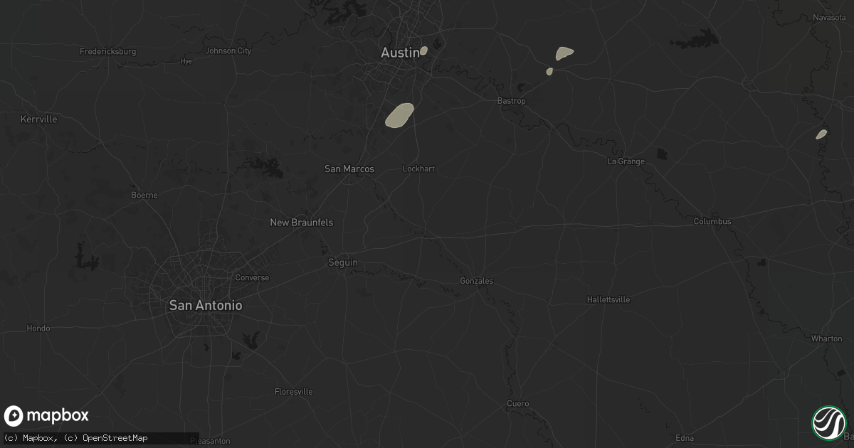 Hail map in Luling, TX on June 2, 2026