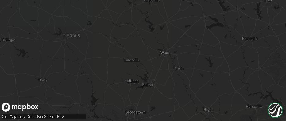 Hail map in Oglesby, TX on June 2, 2026
