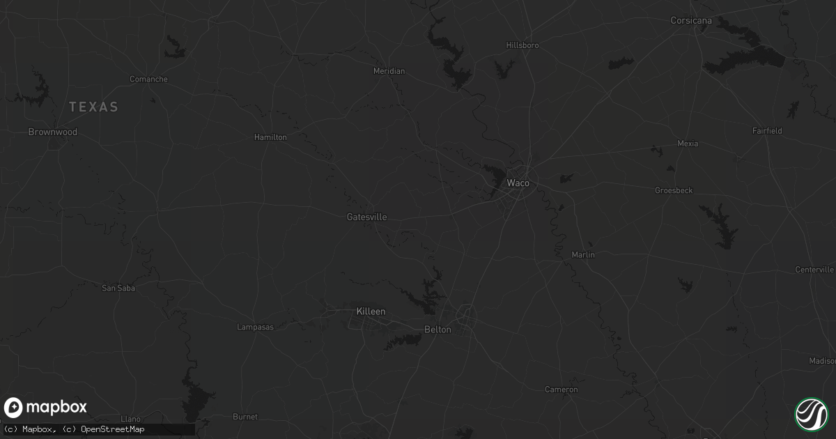 Hail map in Oglesby, TX on June 2, 2026