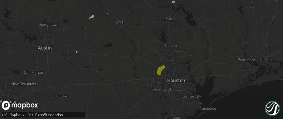 Hail map in Prairie View, TX on June 2, 2026
