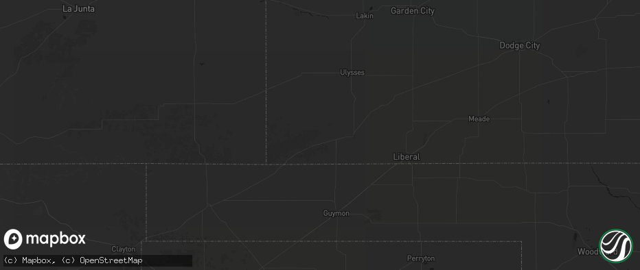 Hail map in Rolla, KS on June 2, 2026