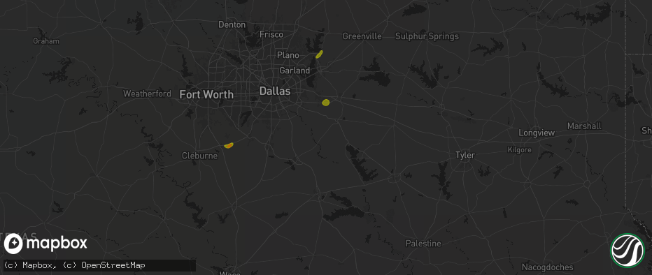 Hail map in Scurry, TX on June 2, 2026