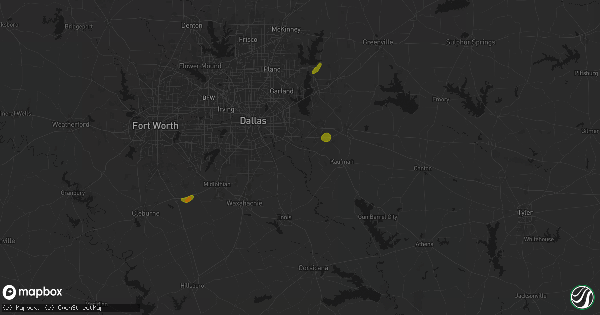 Hail map in Seagoville, TX on June 2, 2026