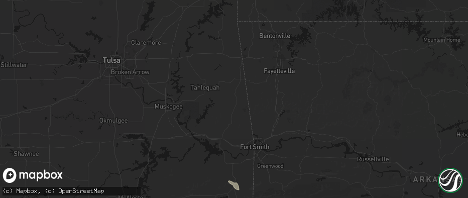 Hail map in Stilwell, OK on June 2, 2026