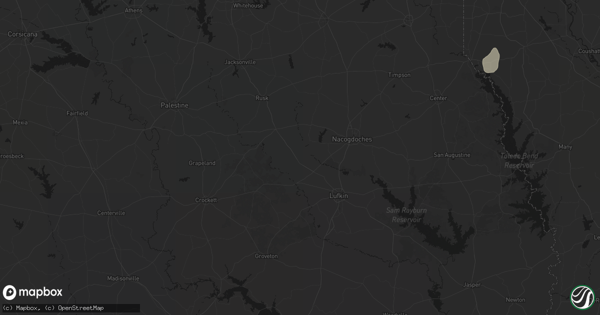 Hail map in Wells, TX on June 2, 2026