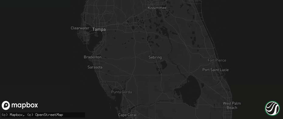 Hail map in Zolfo Springs, FL on June 2, 2026
