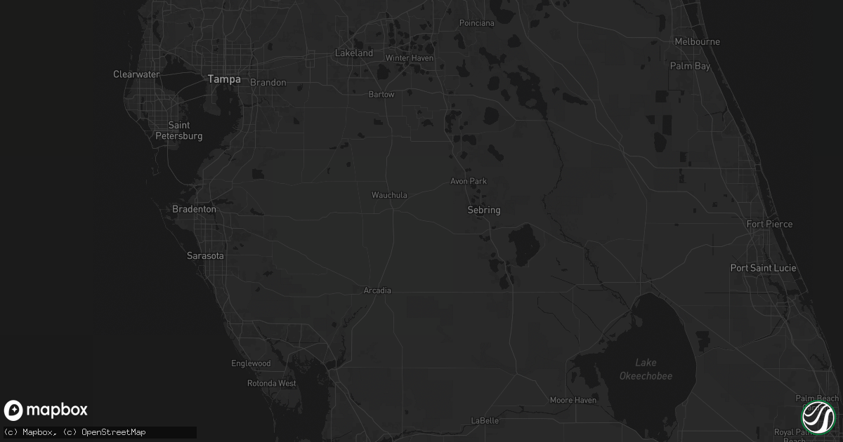 Hail map in Zolfo Springs, FL on June 2, 2026