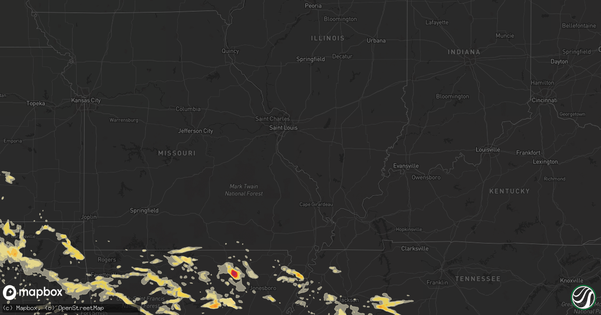 Hail map in Pennsylvania on June 3, 2012