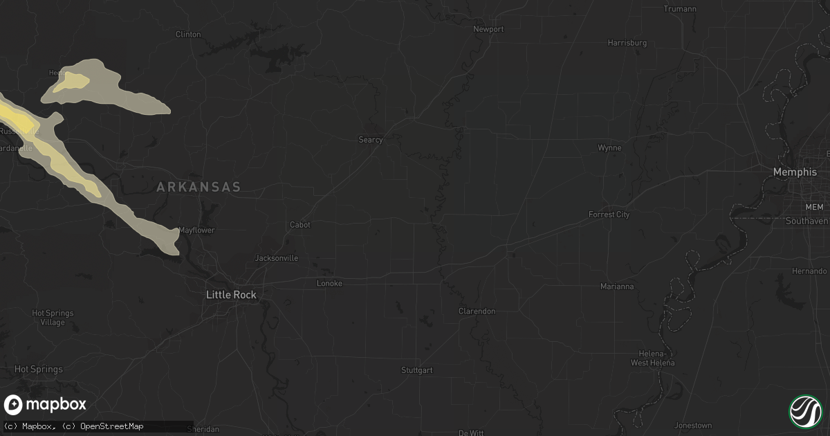 Hail map in Savannah, TN on June 3, 2012