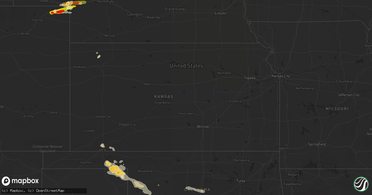 Hail map in Kansas on June 3, 2013