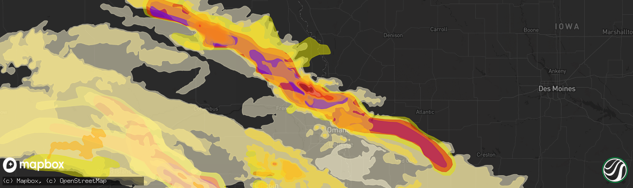 Hail map in Blair, NE on June 3, 2014